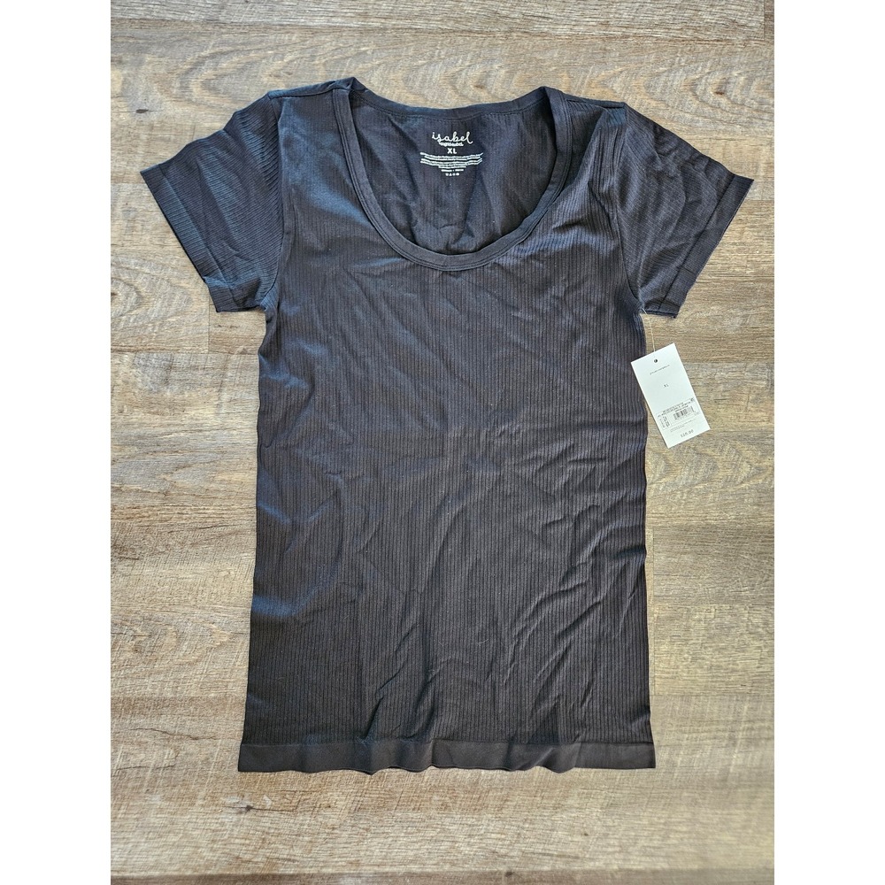 Isabel maternity top black stretchy Size XL NWT